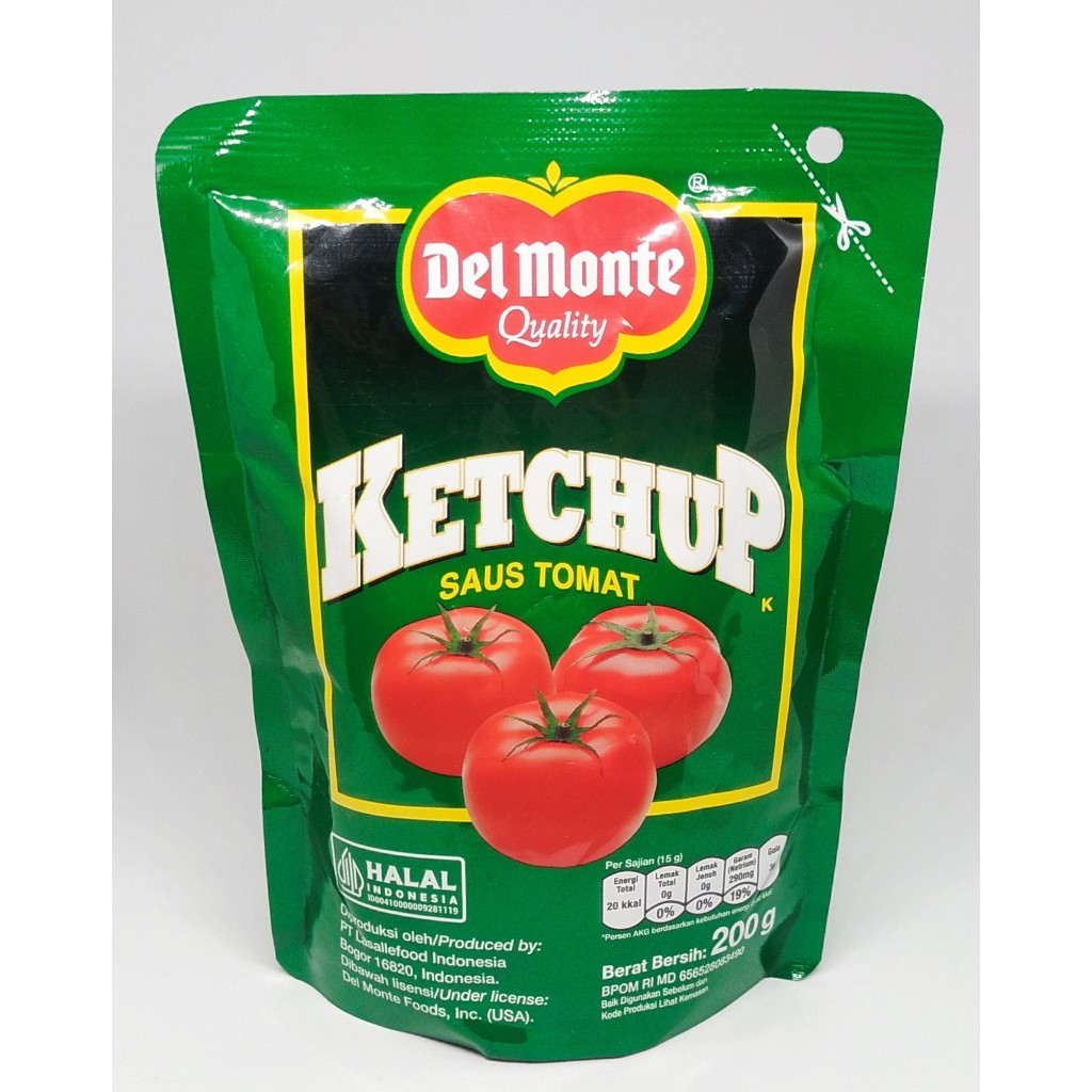 

Del Monte Ketchup SAUS TOMAT Kemasan 200g