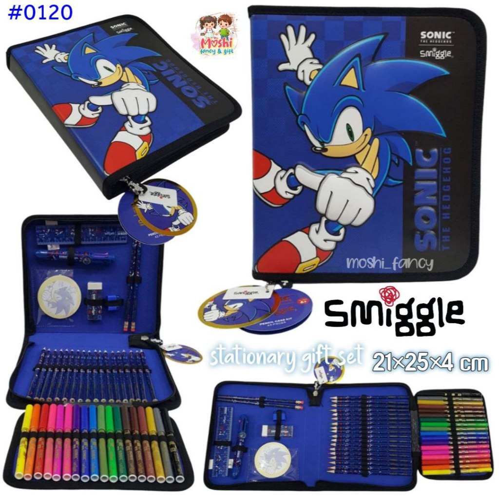 

Tempat Pensil Smiggle Sonic / Stationary Smiggle Sonic / Smiggle Midi Zip Kit Stationary Gift Set Sonic / Pencil Case Set Smiggle Sonic The Hedgehog