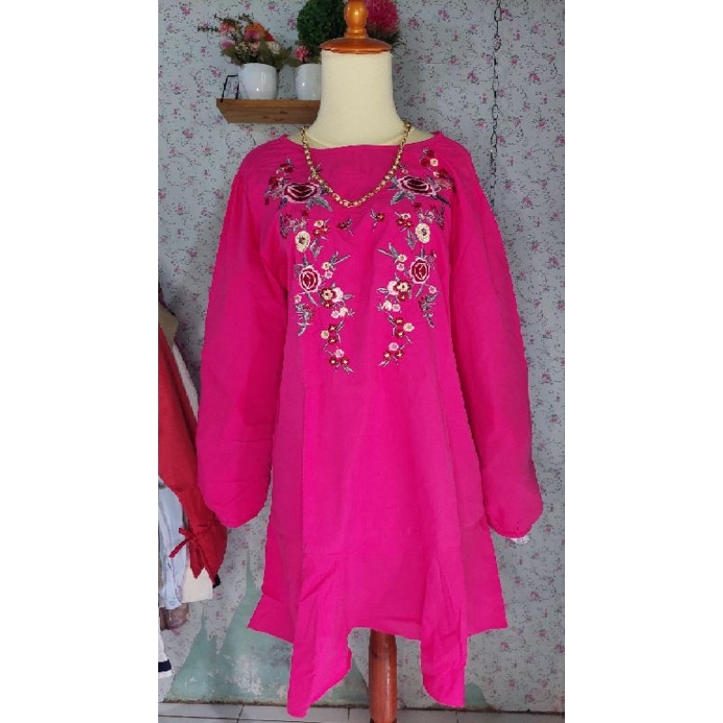 Blouse fushia bordir gemoy