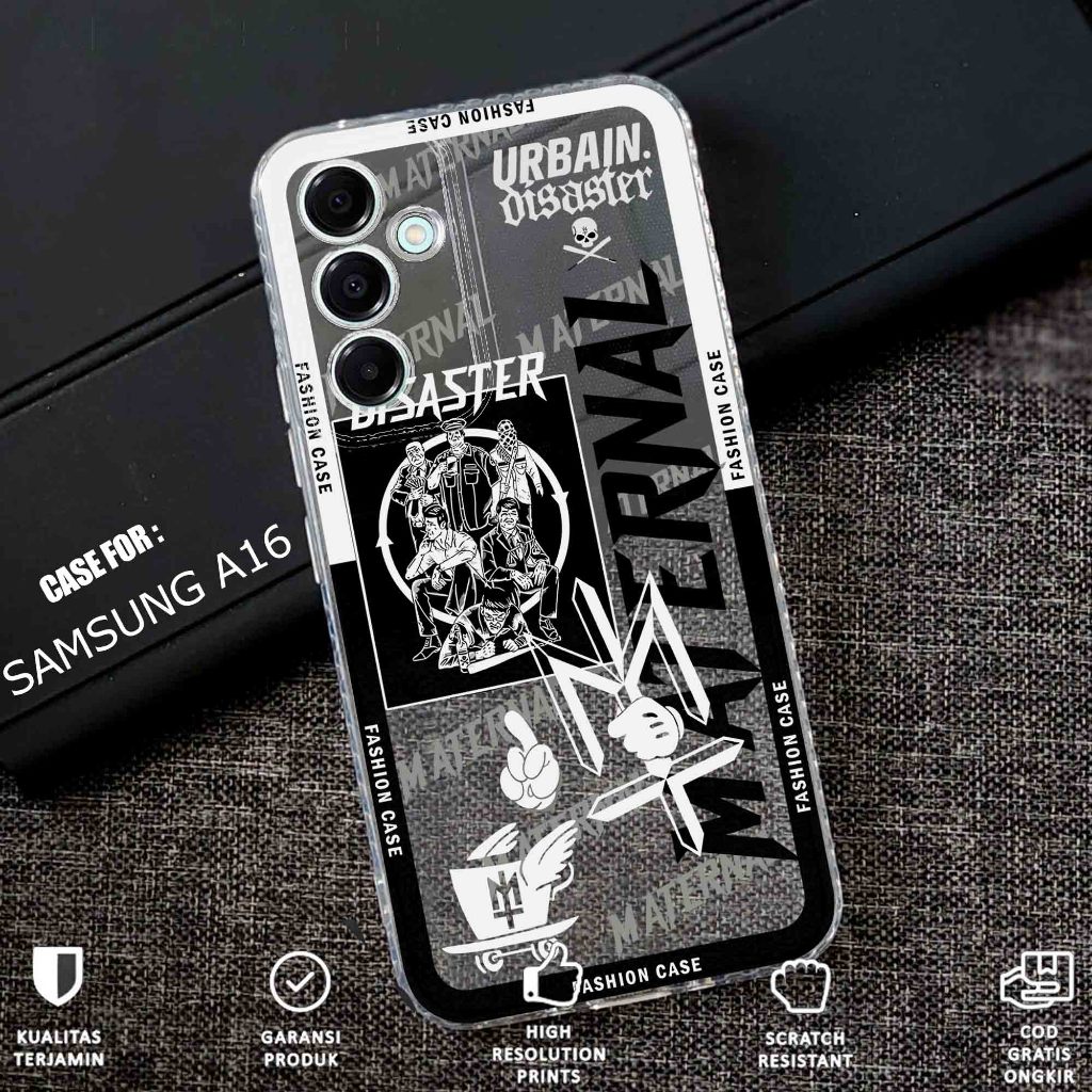 Case Samsung A16 Terbaru - Casing Samsung a16 - Softcase karet motif gambar ( MARTENAL ) - Kesing Hp
