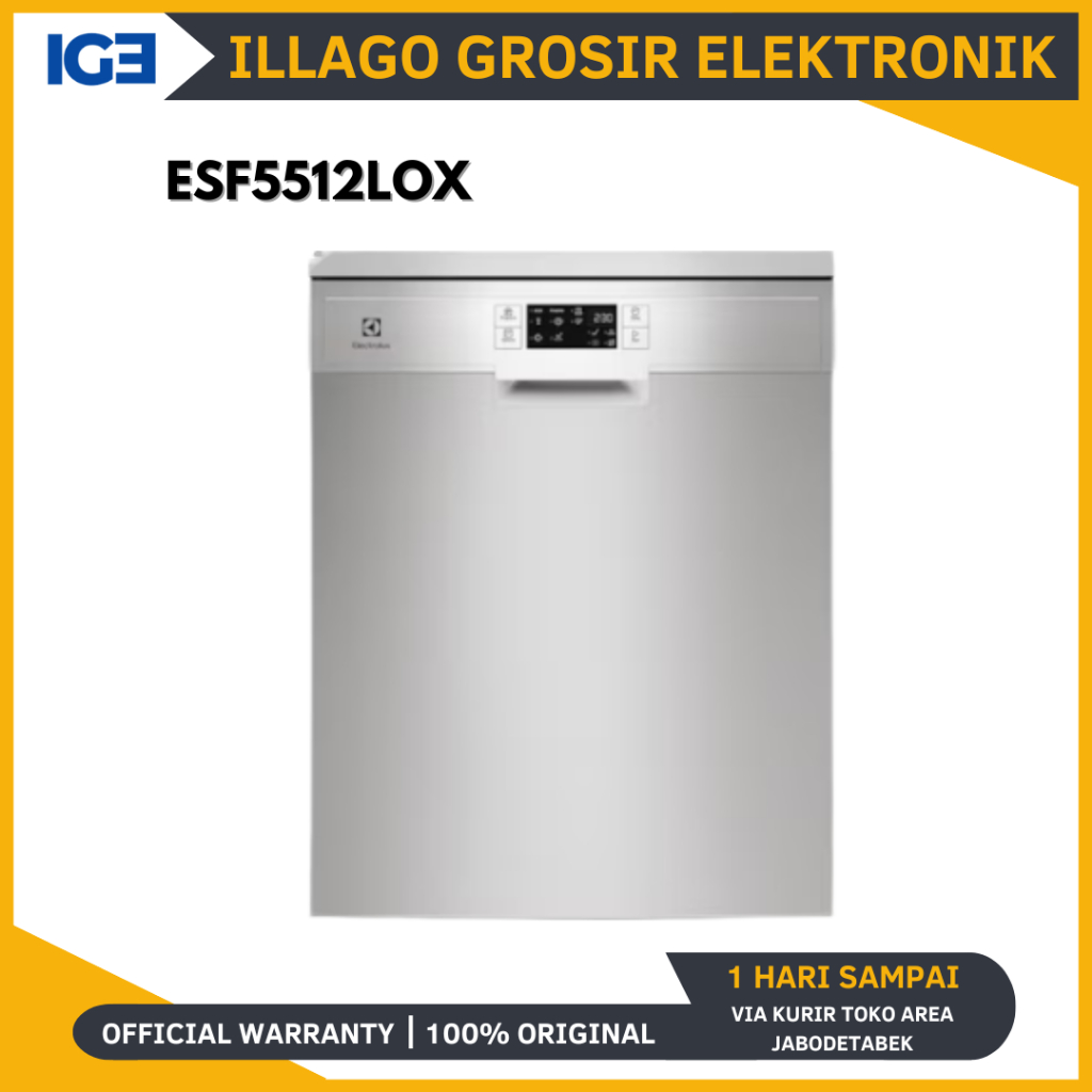 Mesin Cuci Piring Electrolux ESF5512LOX - Freestanding 60cm