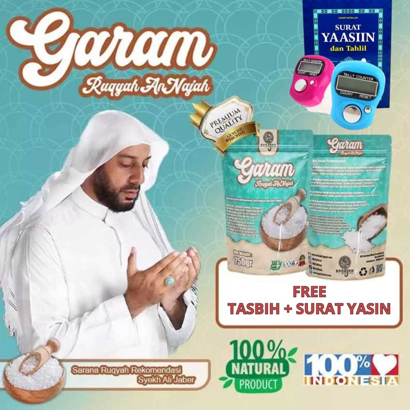 

Terlaris garam ruqyah AnNajah original by Mgofficial garam kasar murah pelancar rezeki, solusi terlilit hutang Gratis tasbih dan emas kemasan 750gr