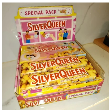 

pink SILVERQUEEN COKLAT Cashew 2x 55gr