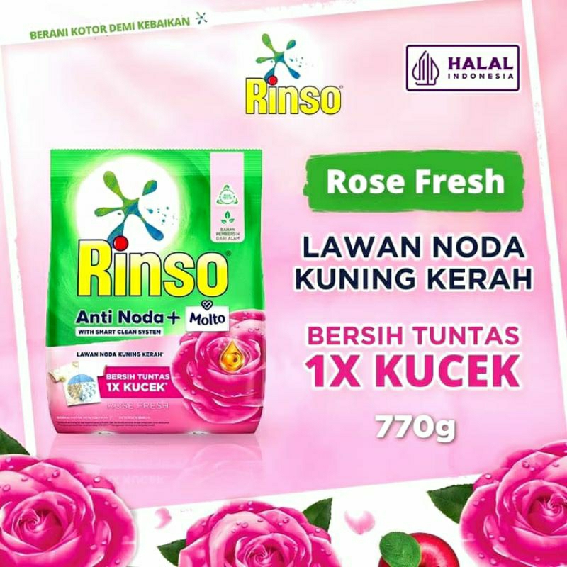 Rinso Detergent Bubuk 770gram