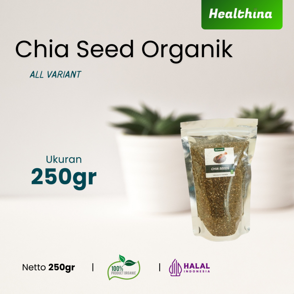 

Chia Seed 250 gram Organik Asli 100% Alami | Diet Sehat & Detoks Alami | COD Makassar