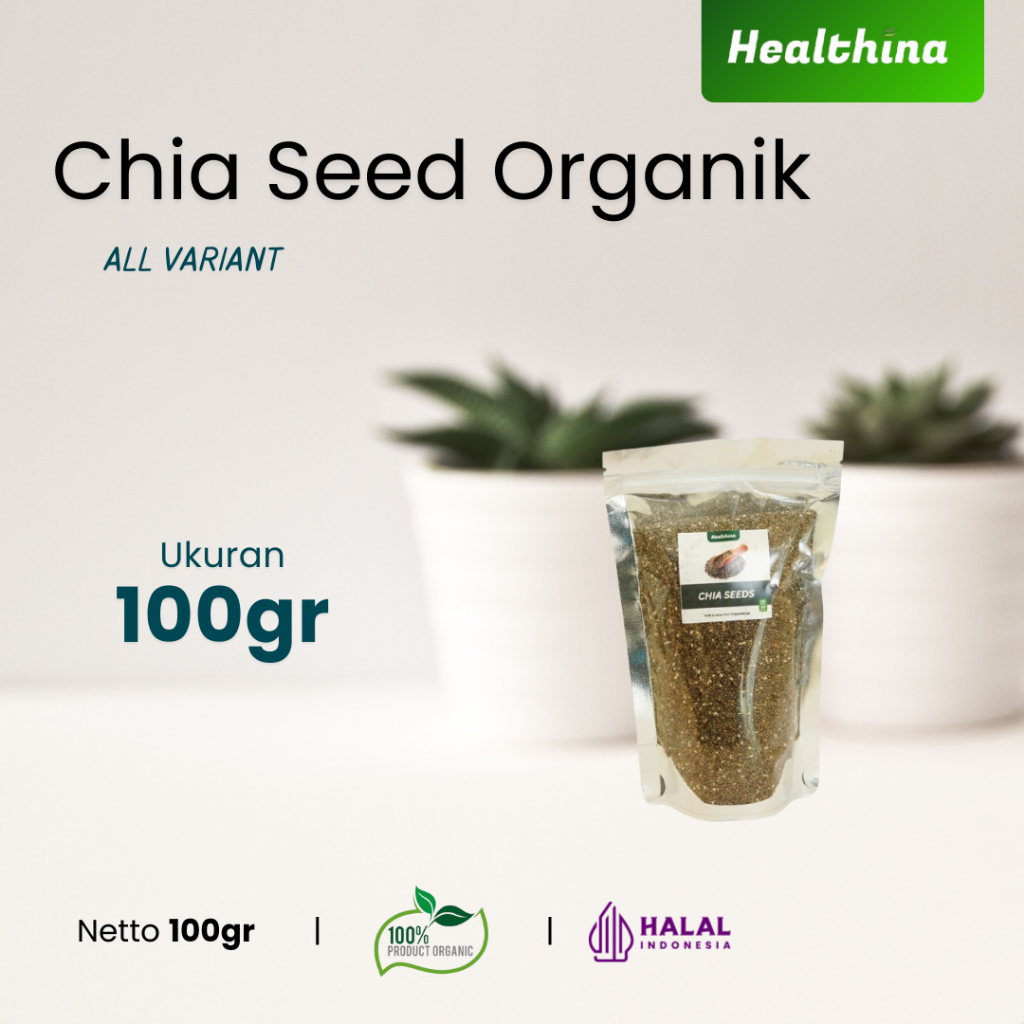 

Chia Seed 100 gram Organik Asli 100% Alami | Diet Sehat & Detoks Alami | COD Makassar