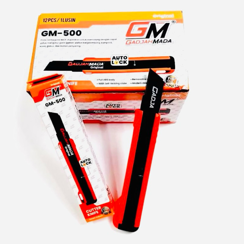 

Cutter Besar Black Refill GadjahMada GM-500/ Silet / Pisau Cutter