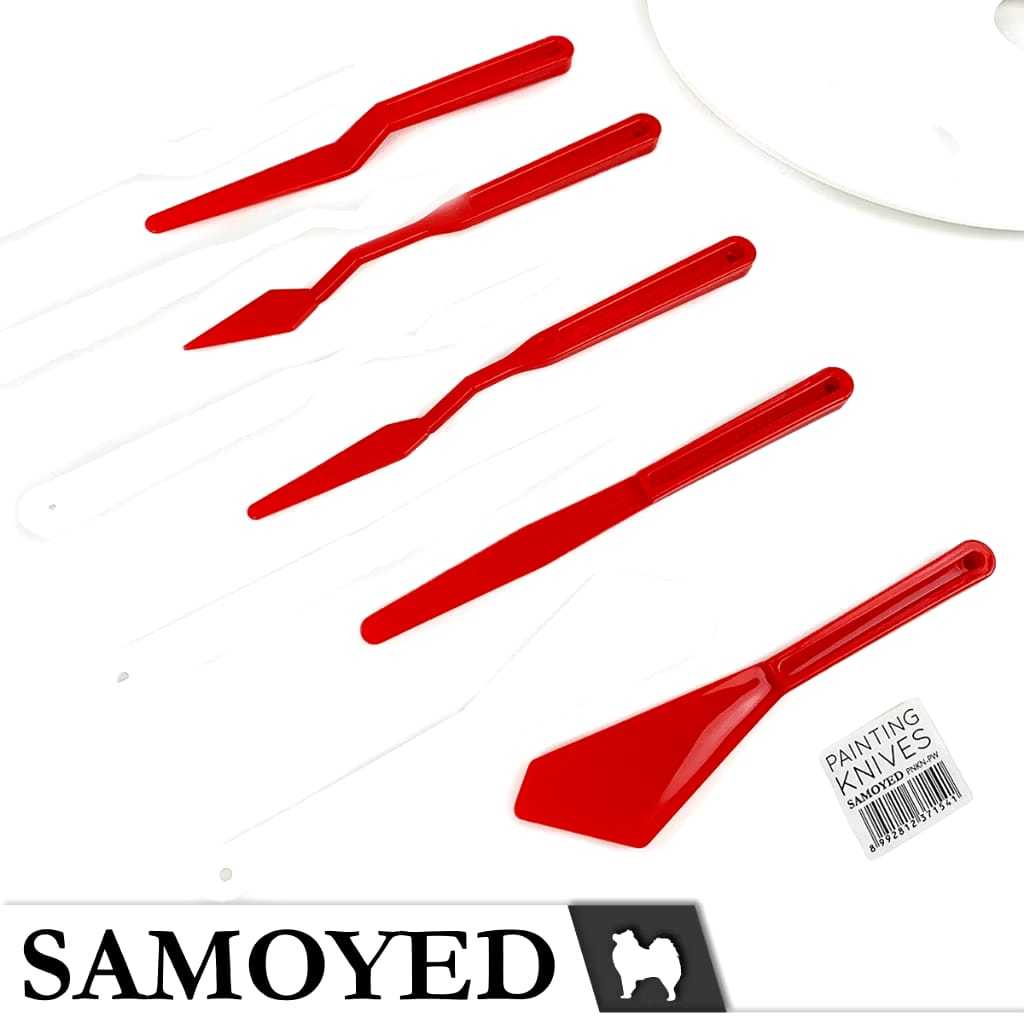

Samoyed/Painting Knives 1 set 5 buah/Pisau Spatula Cat