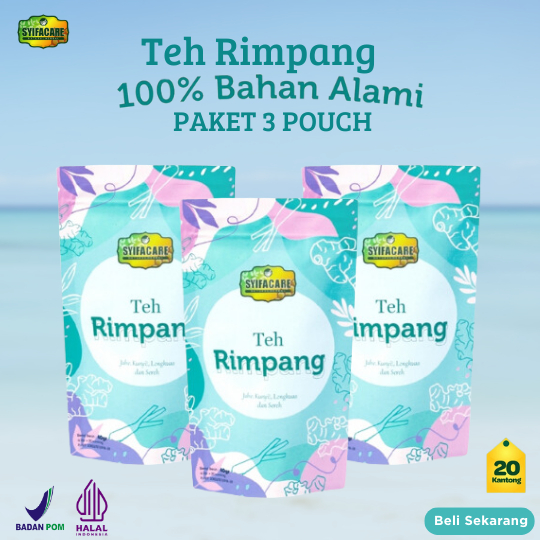 

Teh Rimpang Paket 3 Pack tTeh Celup Syifacare - Bahan Herbal Alami Menurunkan BB