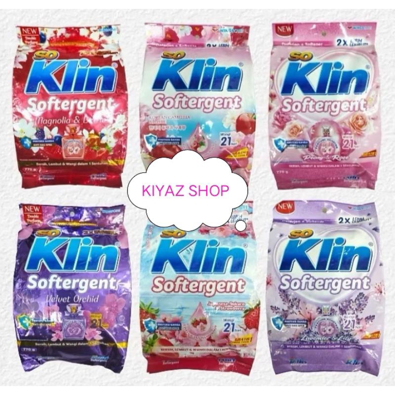 (5 Bungkus) Daia Sayang Soklin Rinso Softerjen 5000 - Deterjen 5000 - Deterjen Bubuk 215g