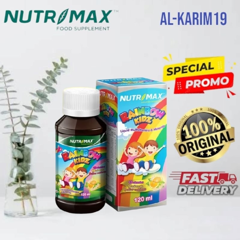 Nutrimax Rainbow Kidz 240Ml - Vitamin Dan Mineral Anak