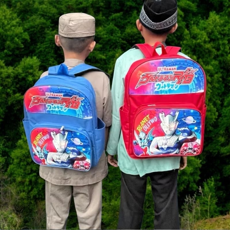 Tas Sekolah Anak Laki-laki Rangsel anak Paud/Tk&Sd Gambar Ultraman