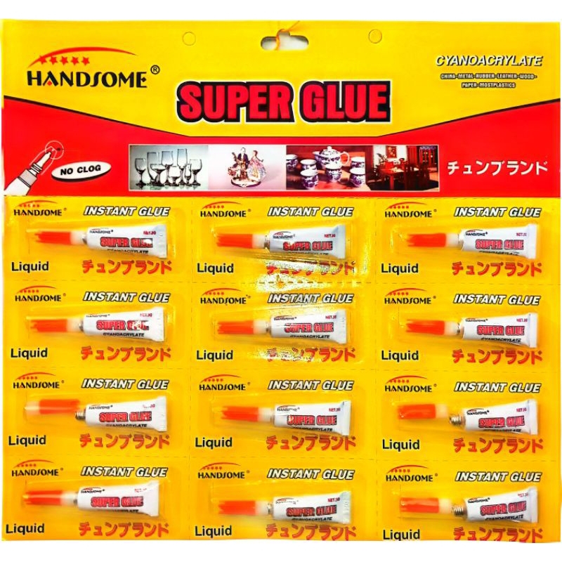 

Lem Super Glue Handsome 12pcs/1lusin