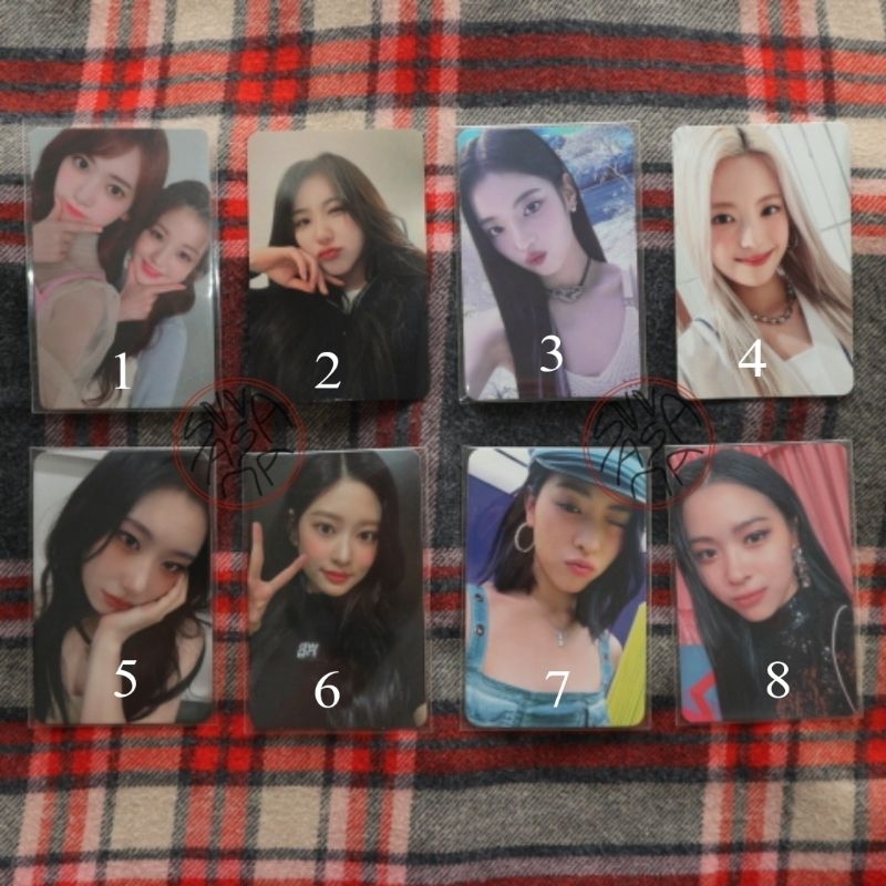 pc photocard itzy izone sakura wonyoung wonkkura chaeyeon lia chaeryeong minju ryujin itzy izone
