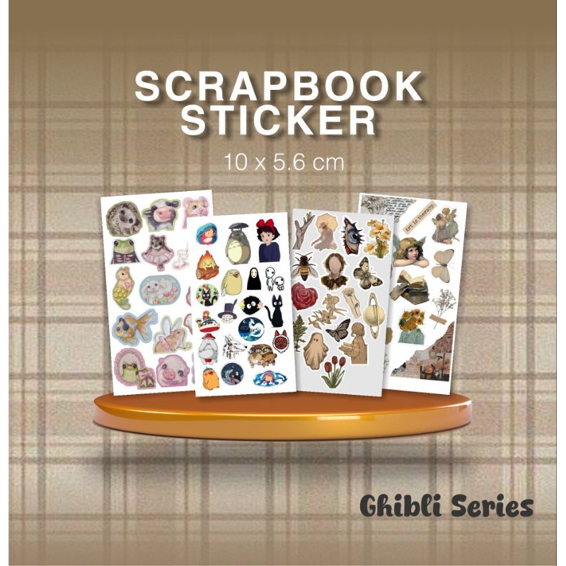 

(NON CUTTING) 20PCS STICKER AESTHETIC GHIBLI STUDIO SERIES DECORATION SCRAPBOOK JOURNALING DIARY CUSTOM