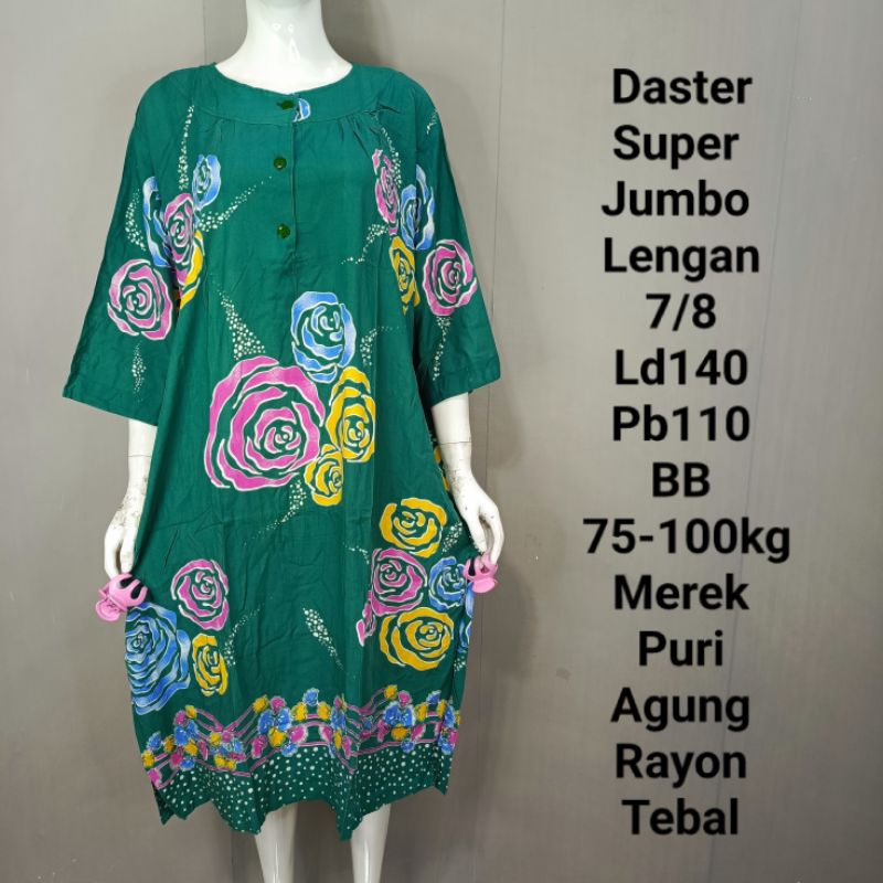 DASTER SUPER JUMBO LENGAN 7/8 LD140 PB110 MEREK PURI AGUNG BUSUI