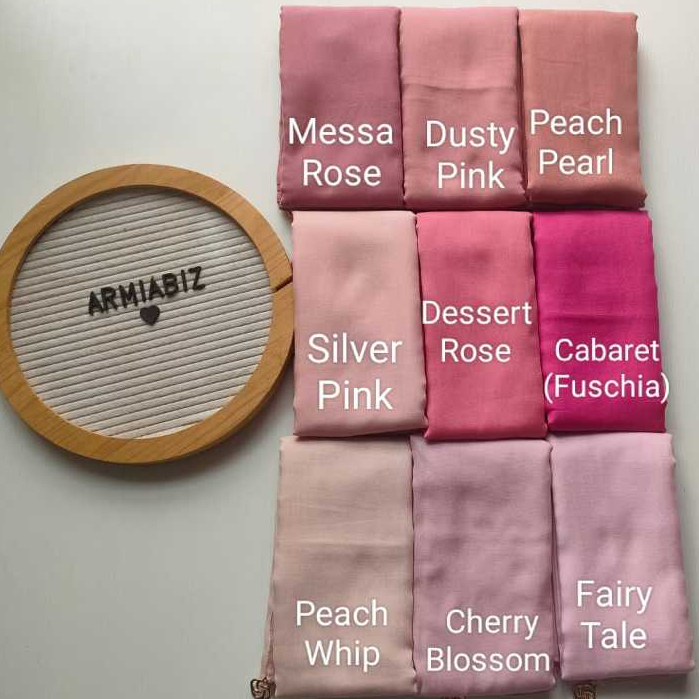 RK LIZA SERIES PINK ORIGINAL BY DEENAY polosan pink, fuchia magenta Dusty pink