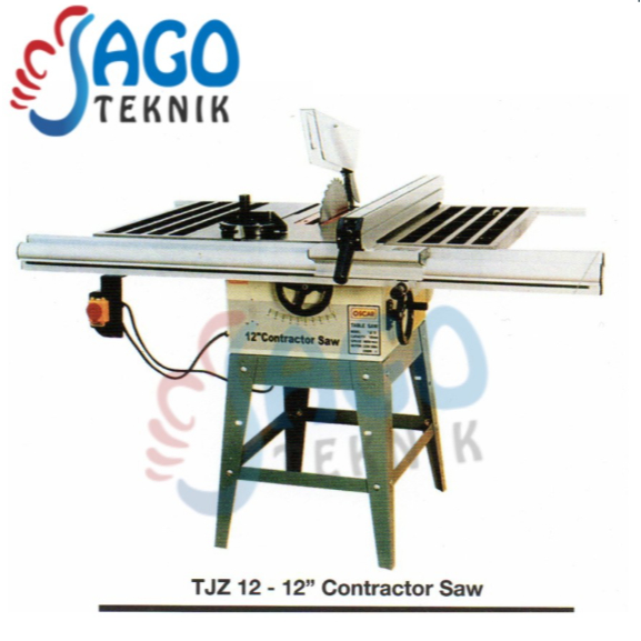 Mesin Table Saw TJZ 12 / Contractor Saw Oscar TJZ-12