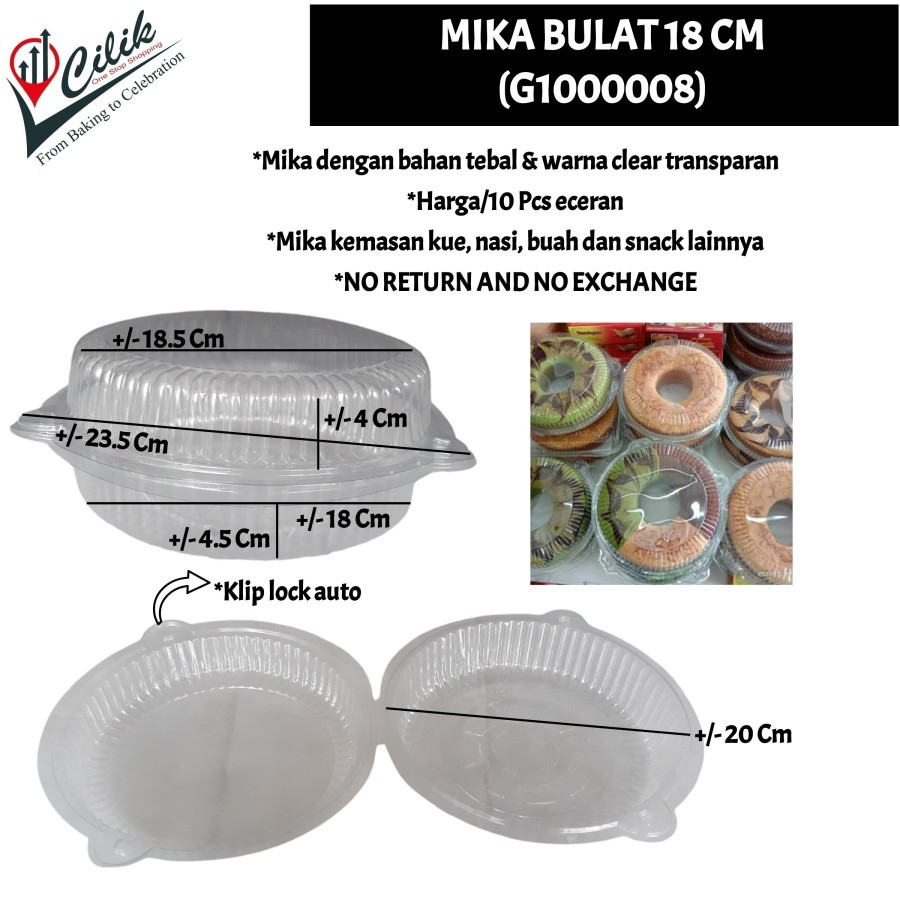 kemasan+packaging+bahan+mika+plastik+bentuk+bulat+round+ukuran+18cm+22cm+ecer+bahan+tebal+klip+auto+