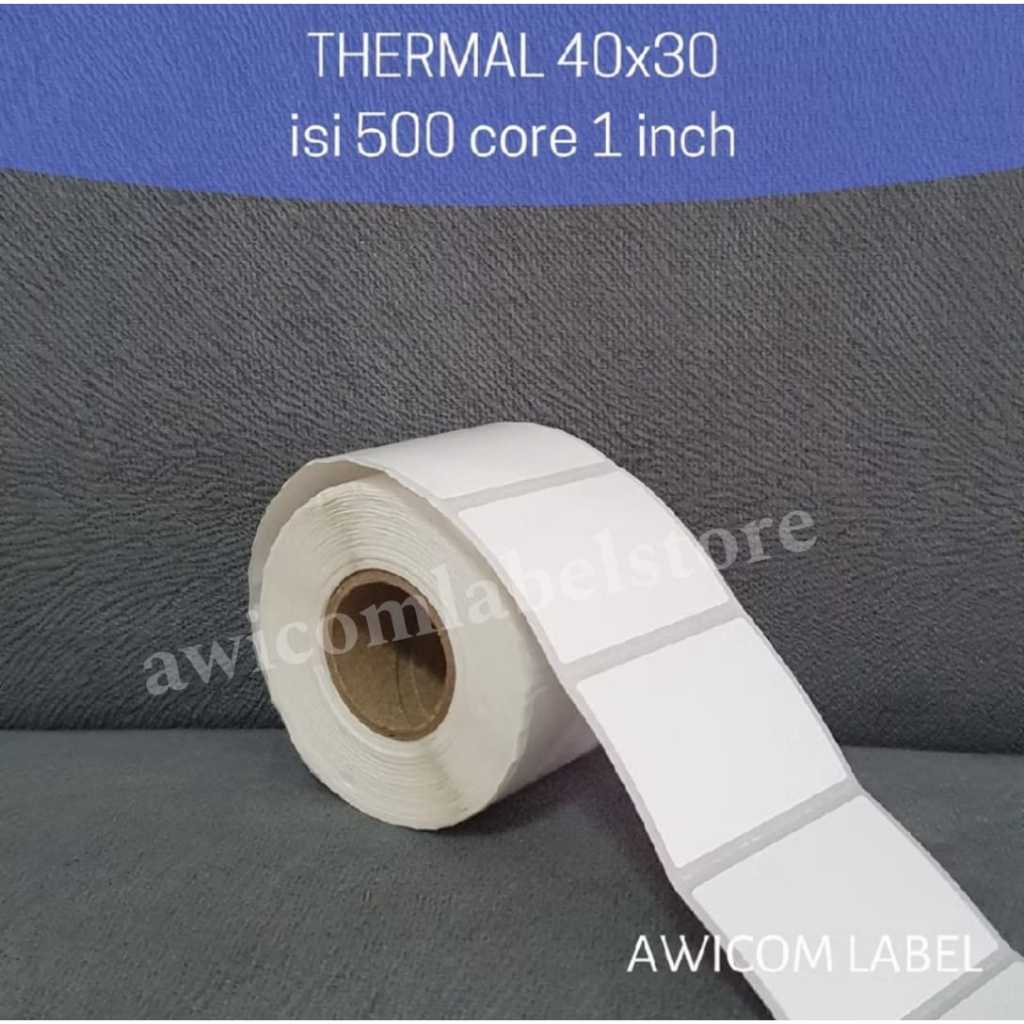 

Label Barcode Direct Thermal 40x30 | 40 x 30 mm core 2.5cm Cup minuman