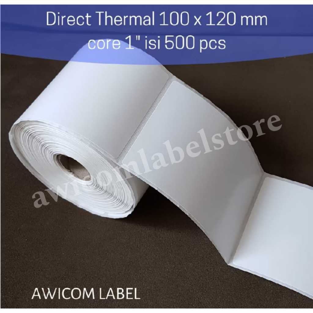 

Label Barcode Direct Thermal 100x120 100x120 mm isi 500 pcs