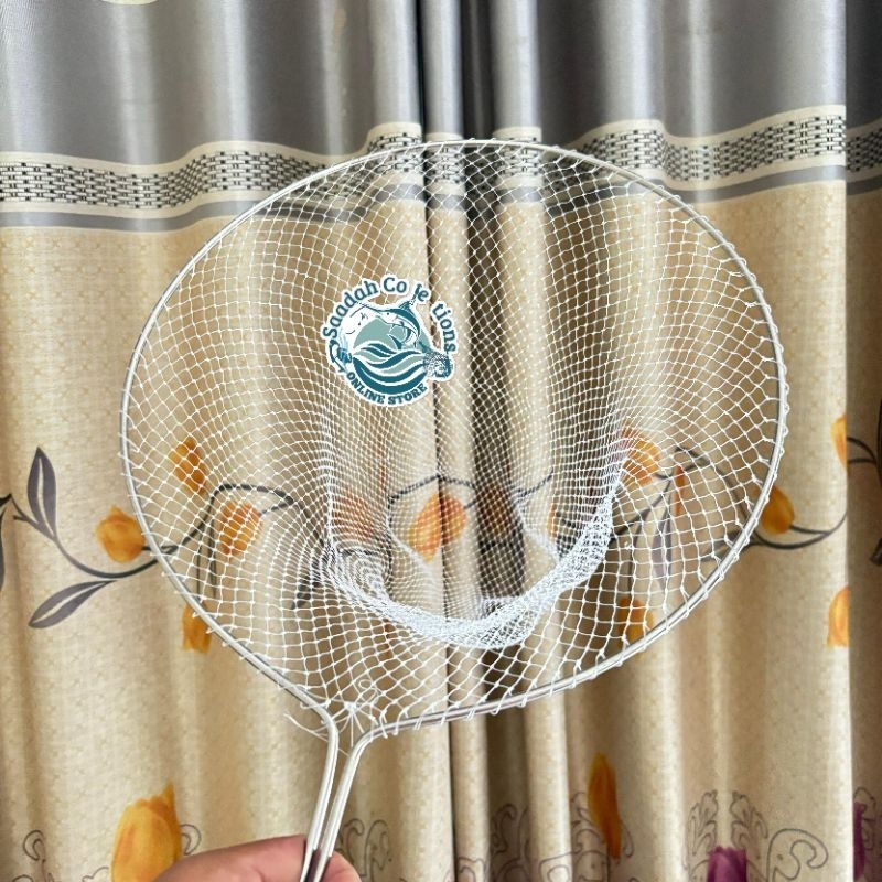 Jaring seser serok ikan lubang anyam kecil besi stainles padat
