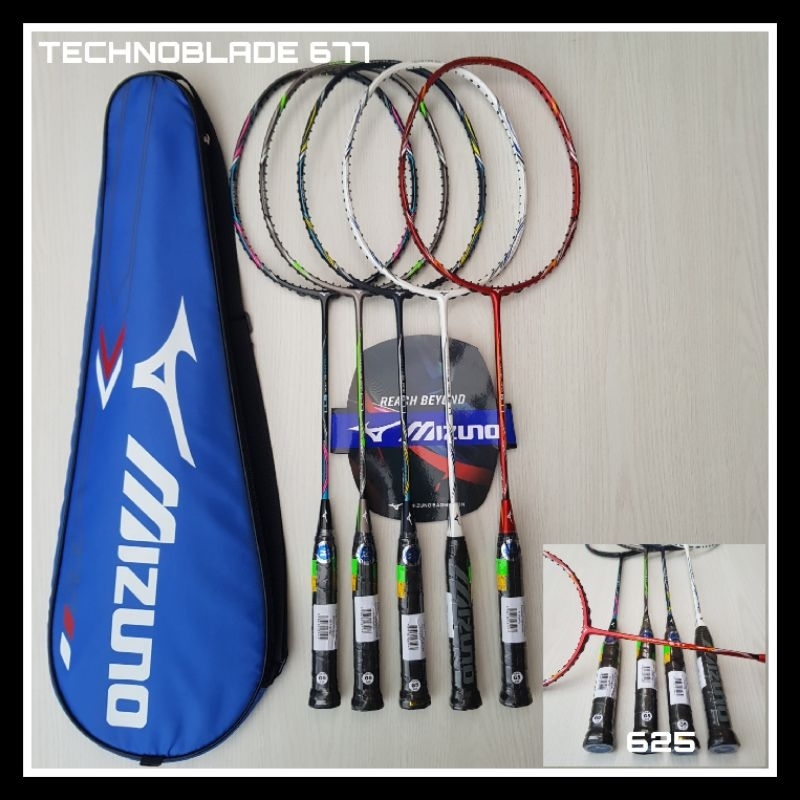 ( REAL PICT ) RAKET BULUTANGKIS BADMINTON  MIZUNO TECNO BLADE 677 ORIGINAL