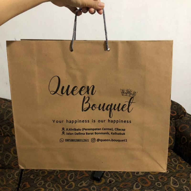 

paperbag coklat 30x40 cm free sablon minimal 50 pcs