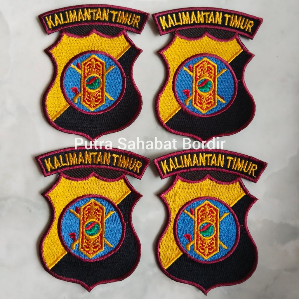 Patch | Logo Bordir Polda Kalimantan Timur.