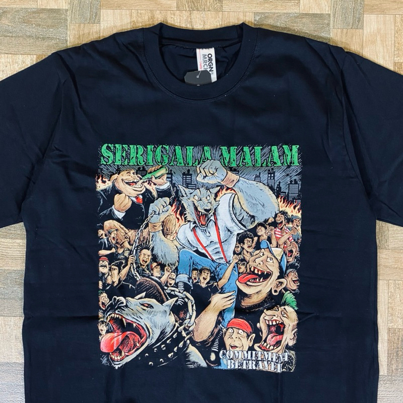 T-shirt / kaos band( origin merch ) serigala malam comitment bettrayer