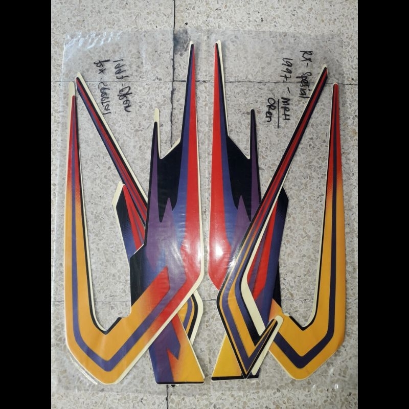 striping sticker lis standar ori yamaha rx s rx spesial tahun 1997