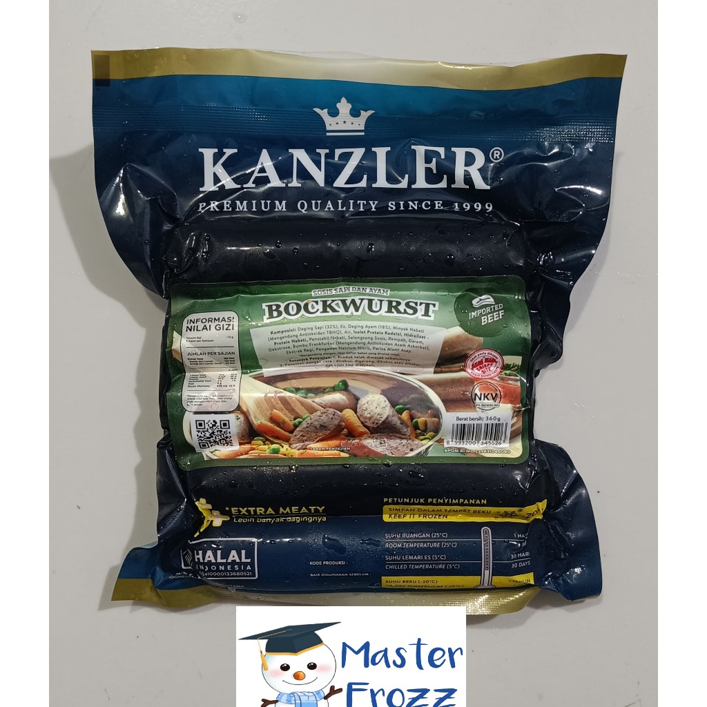 

Kanzler Sosis BockWurst 360gr