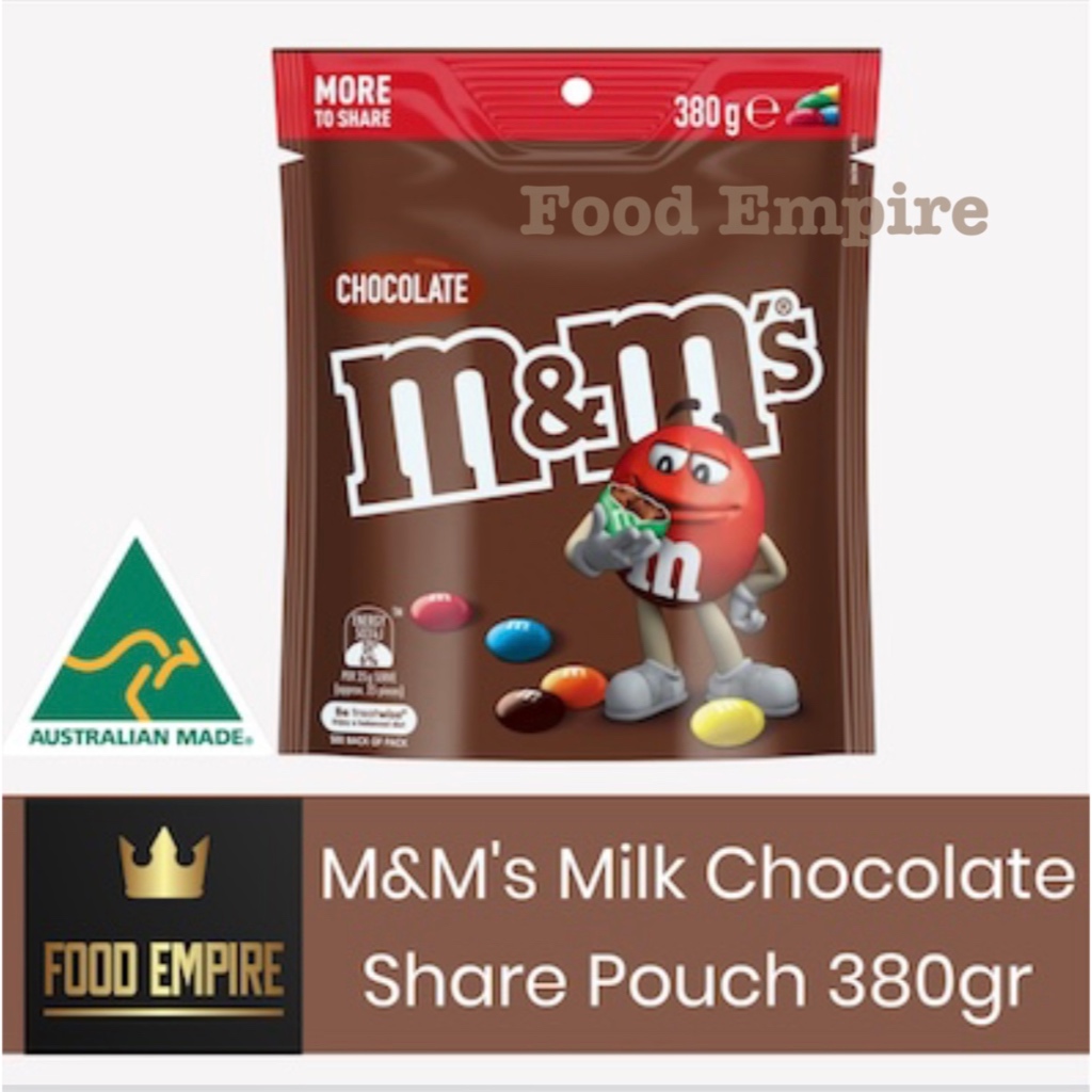 

M&M's Milk Chocolate Share Pouch 380gr | Cokelat MnM | M&M Australia