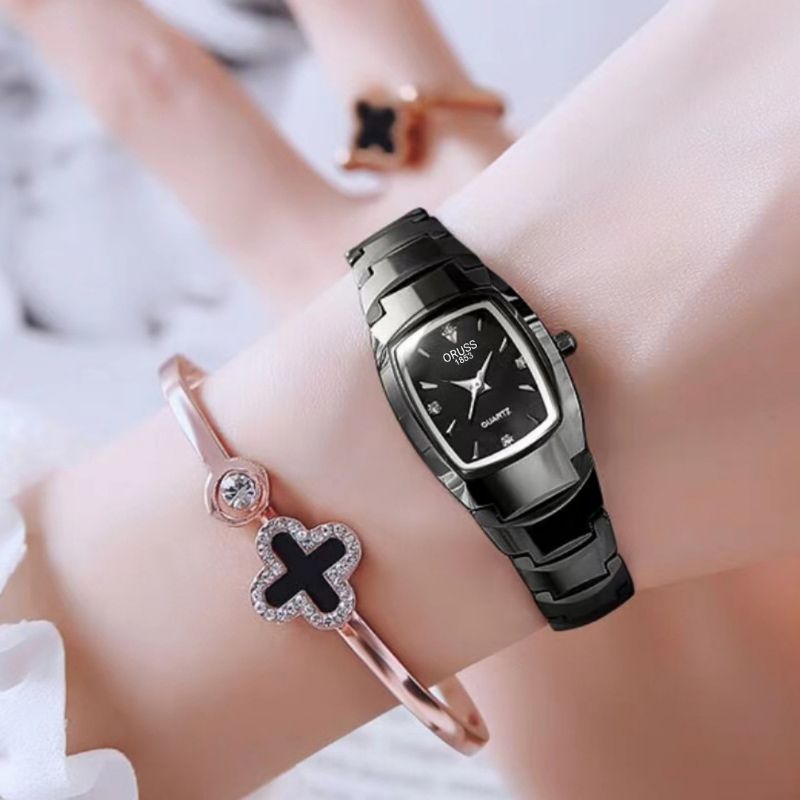 FAST DELIVERY Jam Tangan Wanita Oruss Original Kecil Kotak Garansi Anti Air