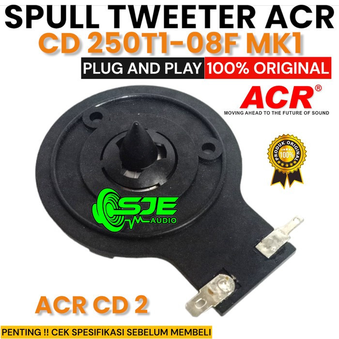 SPUL TWEETER ACR CD2 CD 250T1-08F 250T1-08 F MK1 SPULL SPOL SPOLL RECONE KIT TWETER TWITTER TWITER C