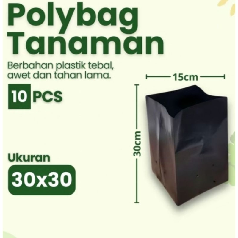 polybag 30x30 paket ekonomis,tebal&awet