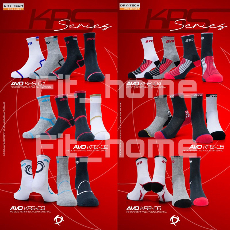 

Kaos Kaki Sport AVO KRS-01, KRS-02, KRS-03, KRS-04, KRS-05, KRS-06 ORI