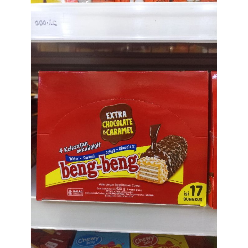 

beng-beng wafer Coklat Box 425g(isi 17pcs) / Box 384g (isi 12pcs)