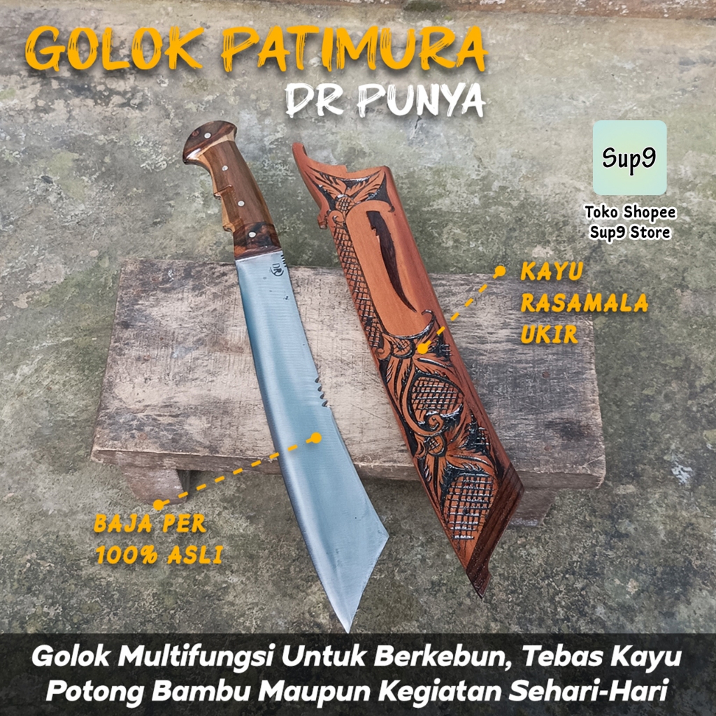 Golok Berkebun Patimura Baja Per (DR)
