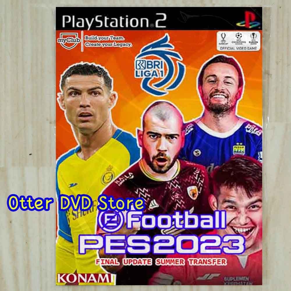 Kaset Game PS 2 PS2 PES 2023 Summer Transfer + Liga 1 BRI Indonesia