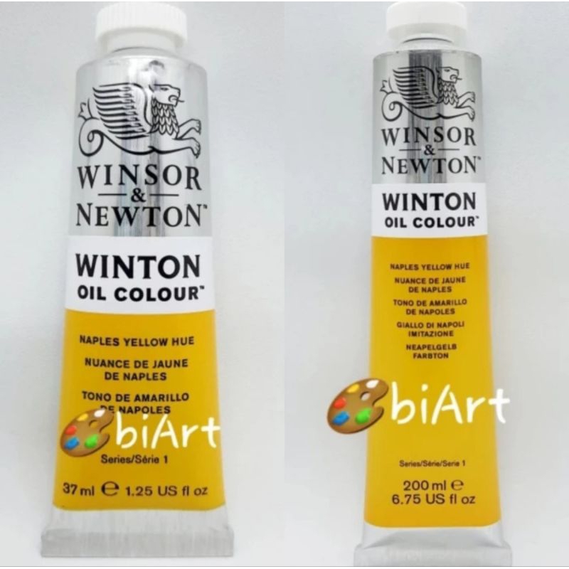 

Cat Minyak Winton Oil Colour 200ml / 37ml Naples Yellow Hue Winsor & Newton
