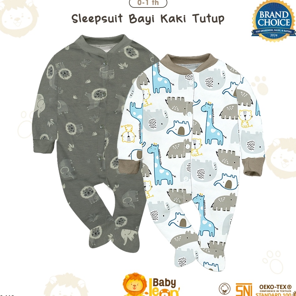 Lagi Tren BABYLEON Jumpsuit Bayi 1Th Jumpsuit Bayi Kaki Tutup Jumper Bayi Newborn Baby Sleepsuit Baj
