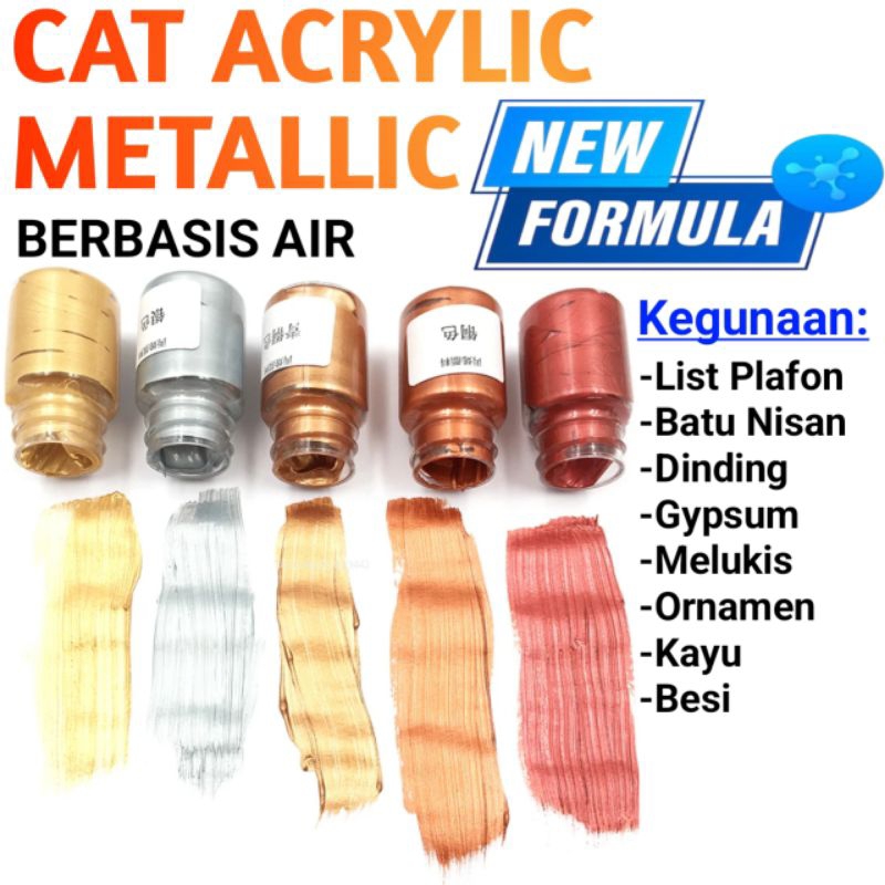 

Cat Acrylic Metallic Berbasis Air 250ml