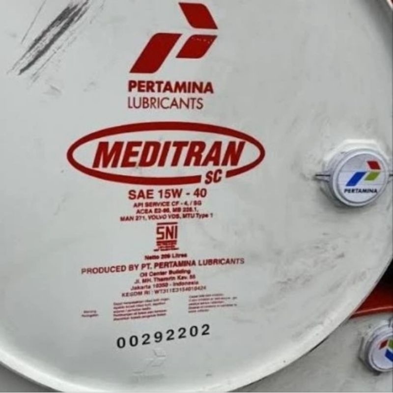 OLI DRUM PERTAMINA  MEDITRAN SC 15w40 209L