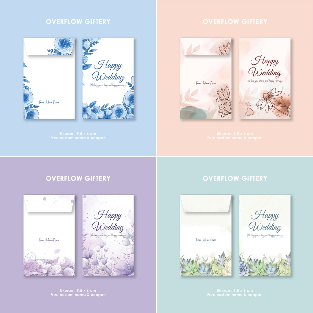 

Amplop Kondangan Premium Wedding Nikahan Angpau Custom Nama