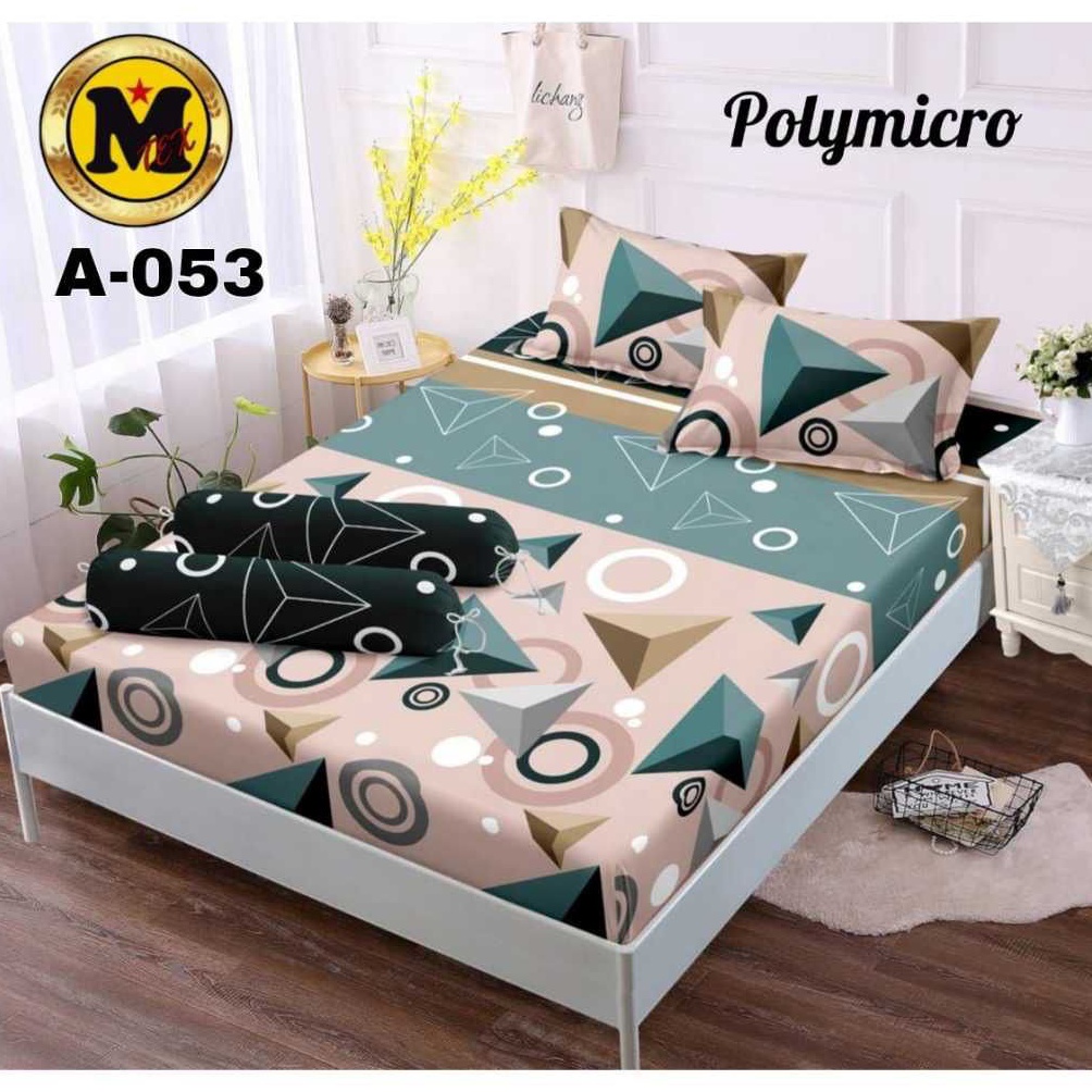 Terbatas Sprei Kasur Set Sarung Bantal Dan Sarung Guling Motif Abstrak Viral UK 18 x 2 16x2 12x2 9x2