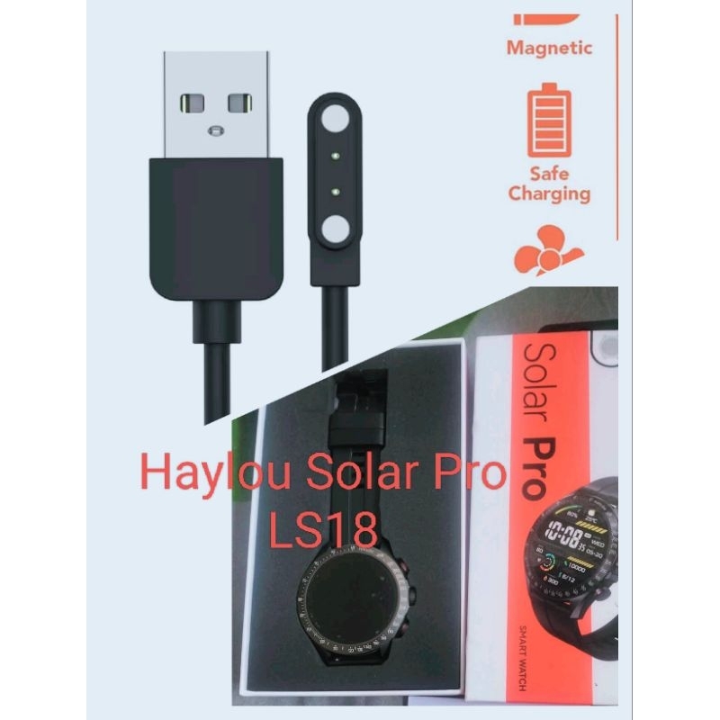 AIG Haylou Solar Pro LS18 Smart Watch Kabel Charger Haylou RS5 LS19 Solar Lite Solar Pro LS18 RT2