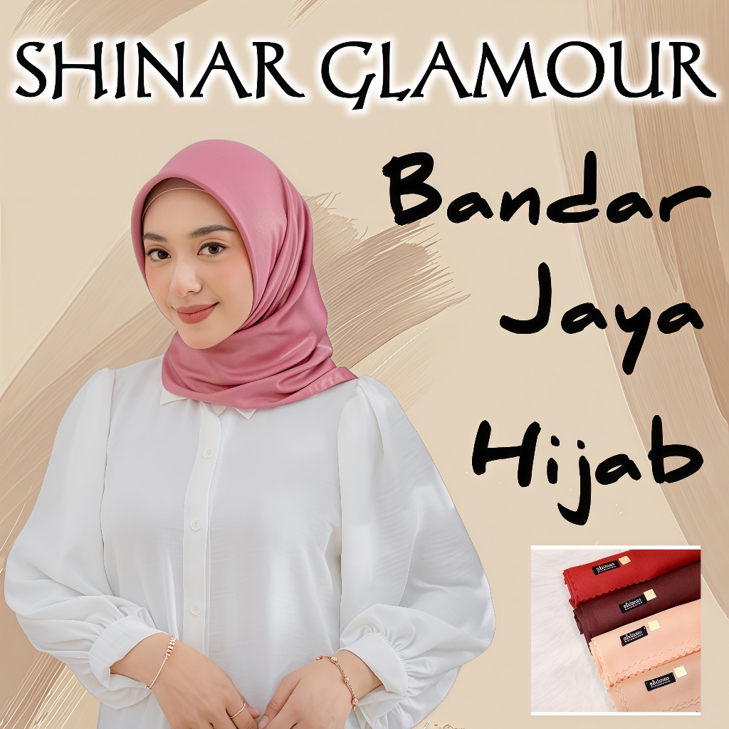HIJAB SINAR GLAMOUR | SEGI EMPAT SHINAR | HIJAB SEGI EMPAT SHINAR GLAMOUR (HIJAB SINAR PREMIUM)