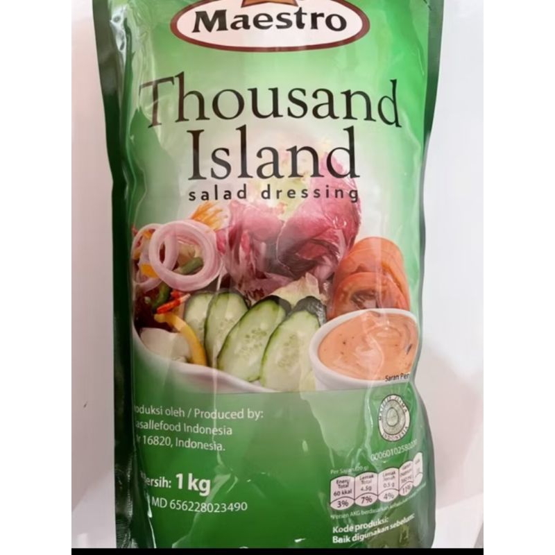 

Maestro Thousand Island Salad Dressing 1 kg
