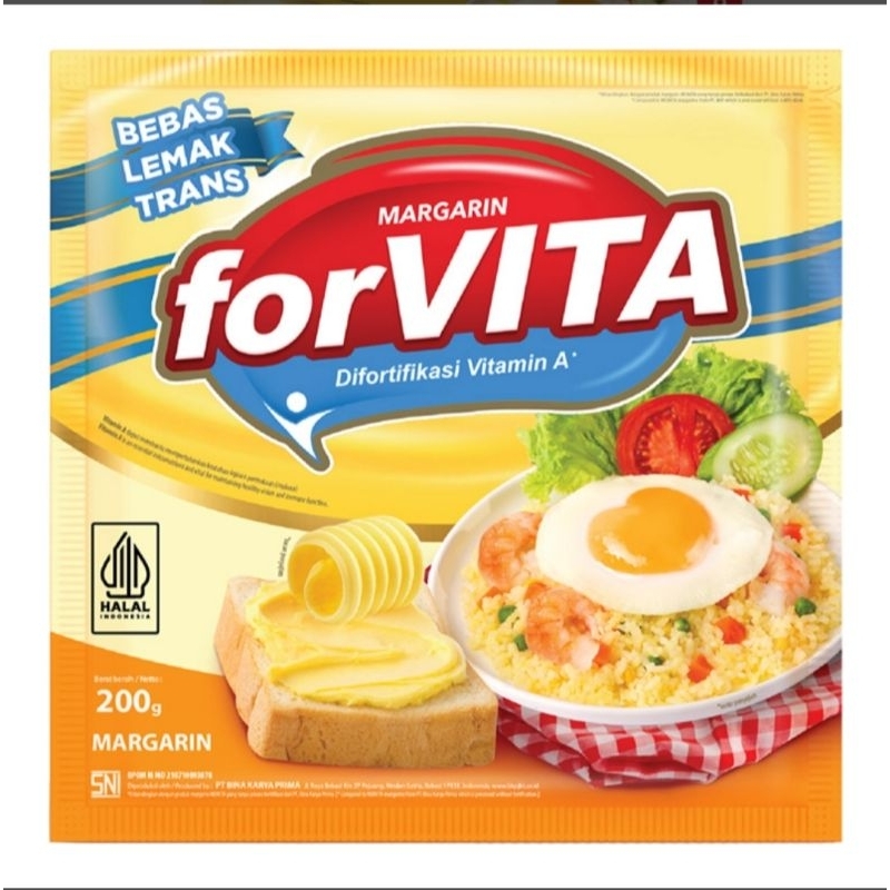 

Forvita margarin 200gr/margarin sachet forvita